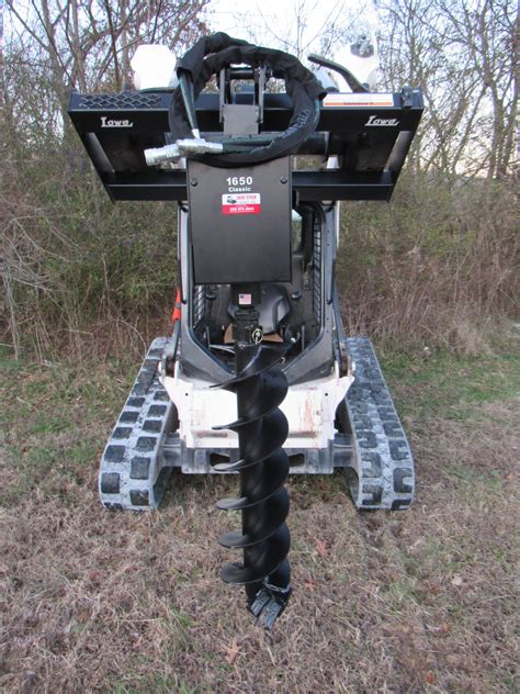 lowe skid steer auger attachment|lowe 1650 auger for sale.